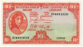 Ireland, Republic Of 10 Shillings, Prefix 31N, 22.10.1952
